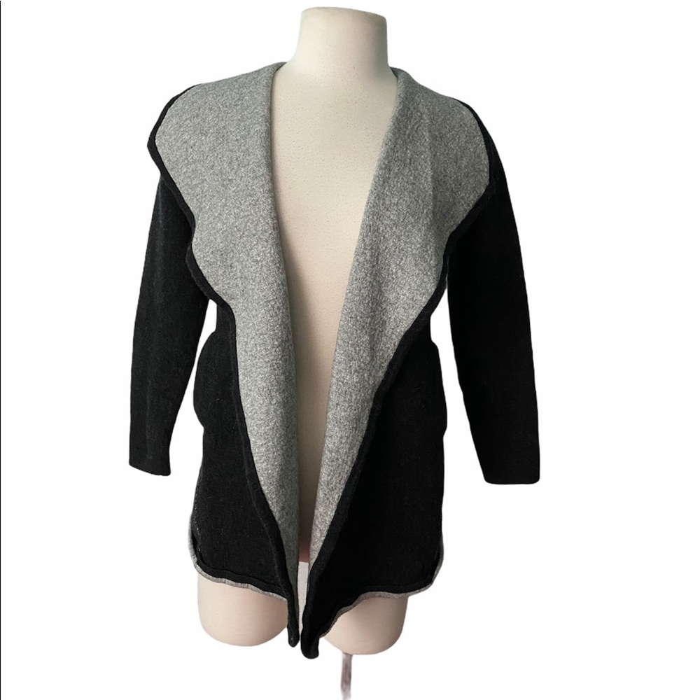Eileen Fisher wool cardigan gray sz-ps - Picture 1 of 5